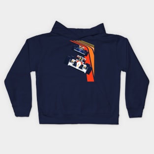 Vintage Formula Race Cars Kids Hoodie